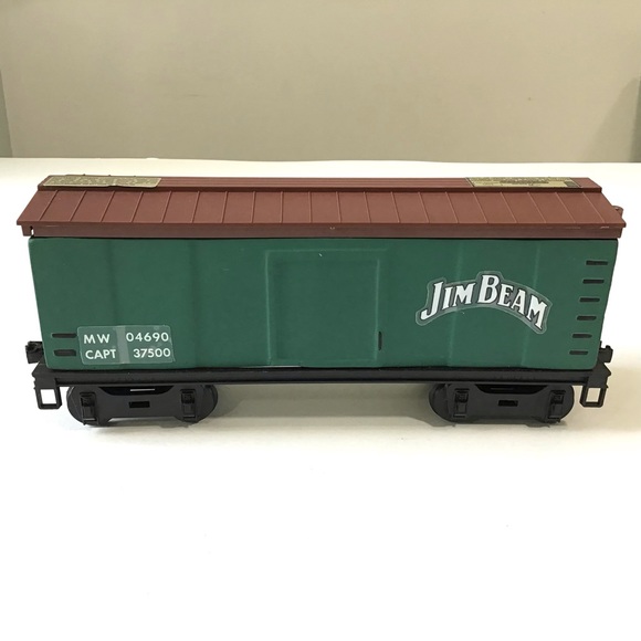 Jim Beam Dining Vtg Jim Beam Train Decanter Casey Jones Box Car Green 99 Collectors Item